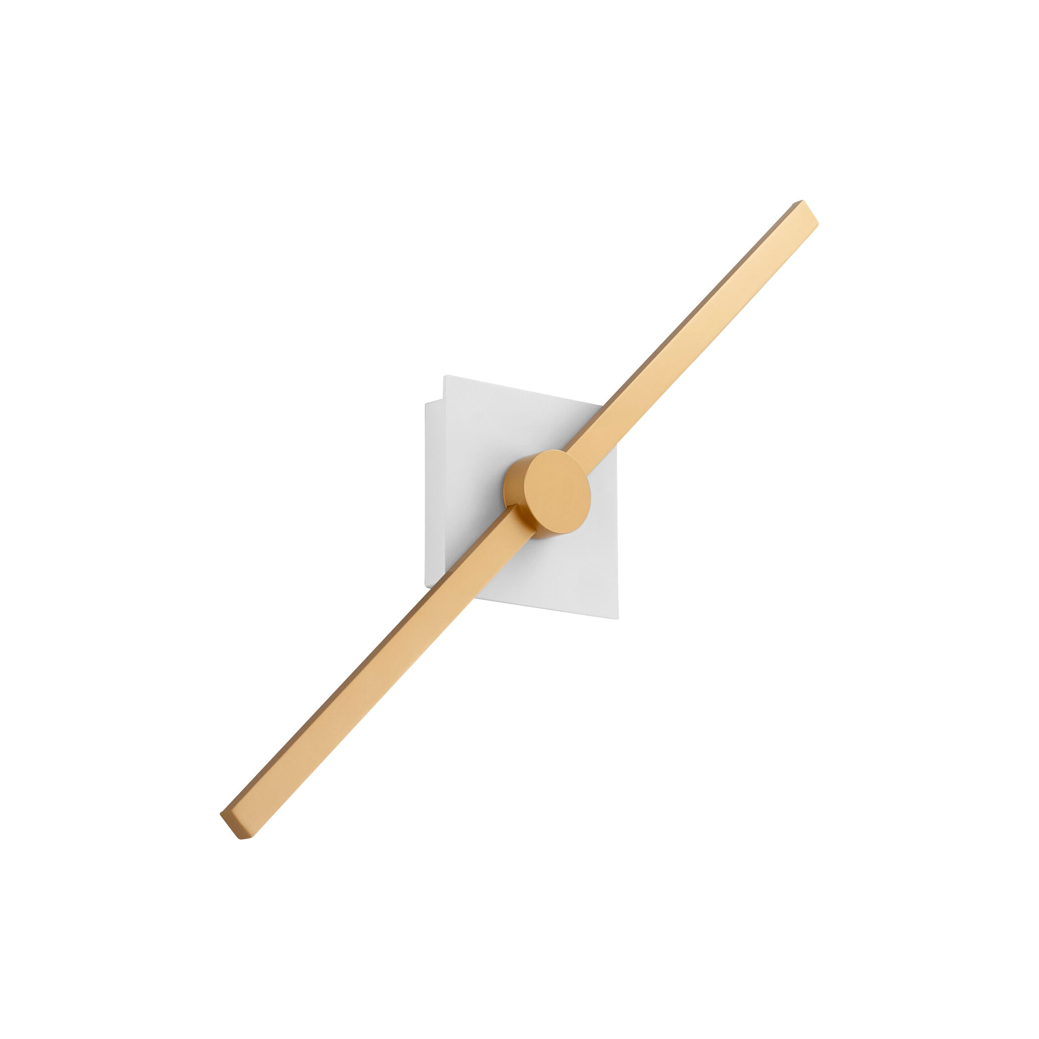 Zora 1 Light 21 inch White/Industrial Brass Vanity Light Wall Light