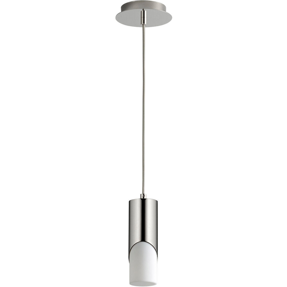 Ellipse LED 3 inch Polished Nickel Pendant Ceiling Light