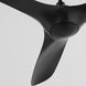 Province 56 inch Black with Matte Black Blades Ceiling Fan