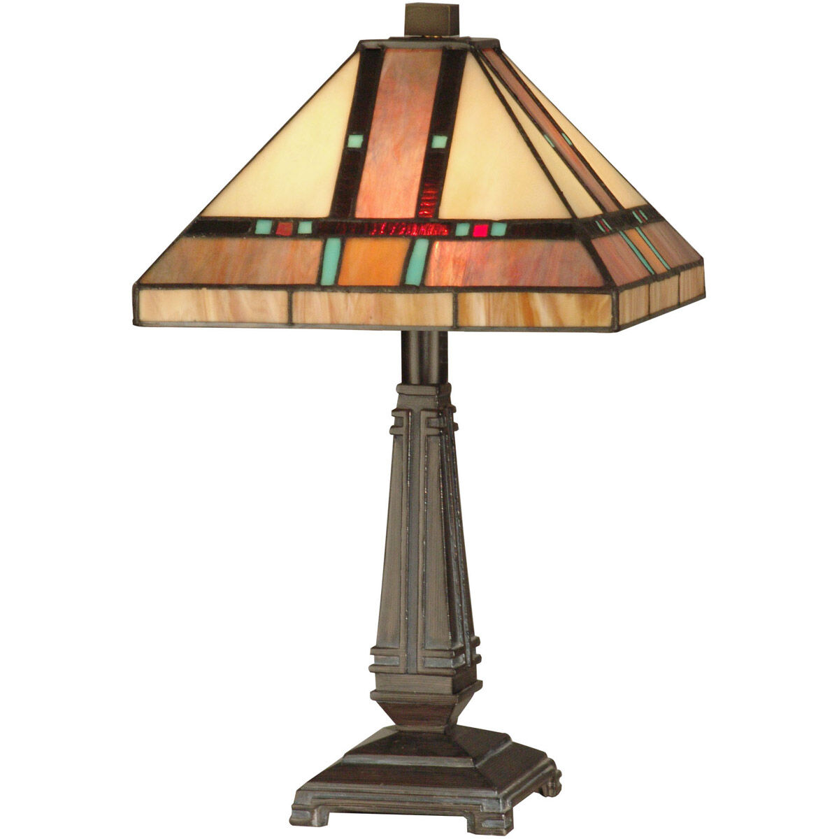 Evelyn 16 inch 60.00 watt Mica Bronze Table Lamp Portable Light