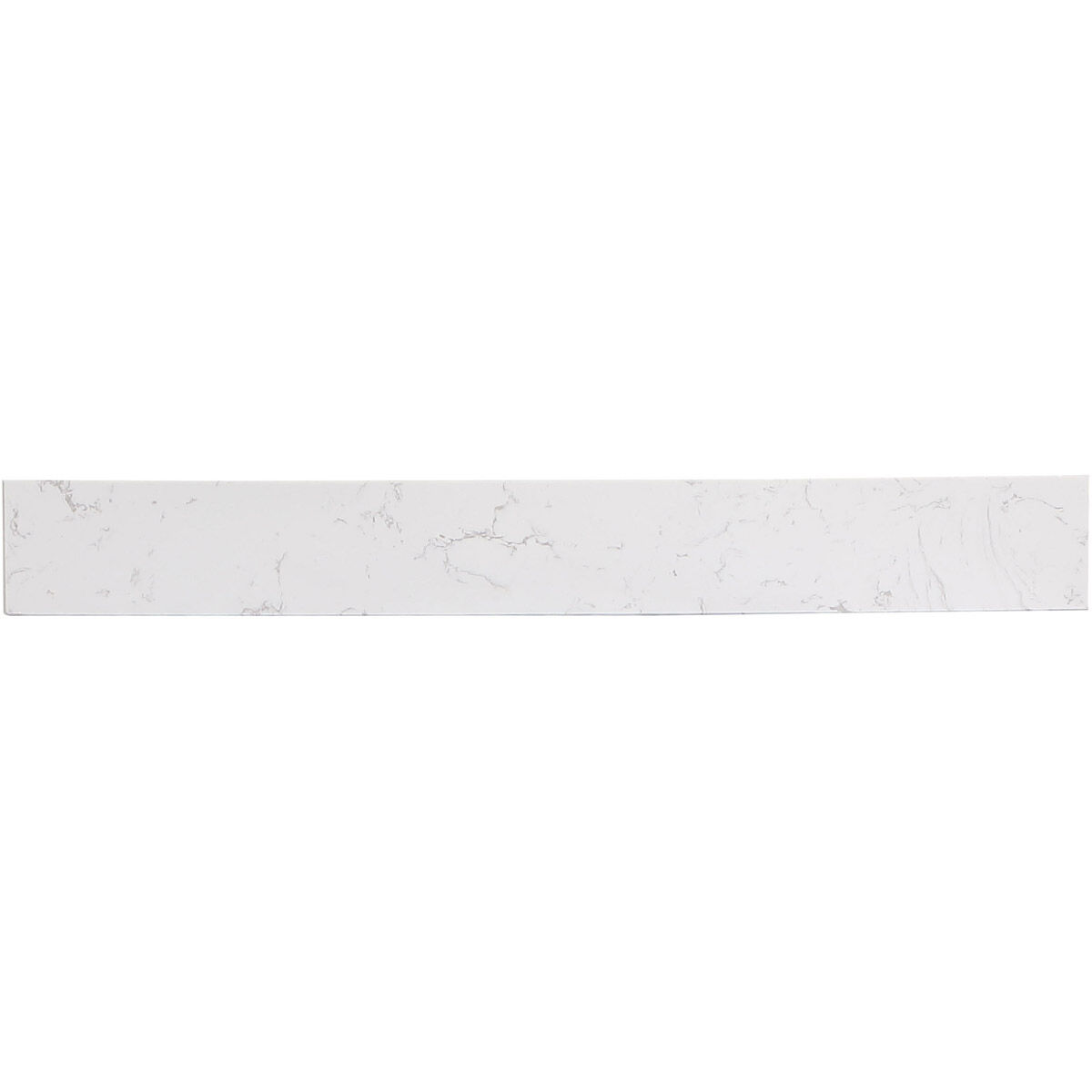 Backsplash 32 X 0.71 X 3.94 inch Calacatta White Bathroom Vanity Backsplash