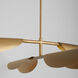 Pivot 4 Light 55 inch Aged Brass Chandelier Ceiling Light