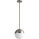 Mondo LED 10 inch Satin Nickel Pendant Ceiling Light