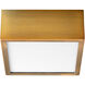 Pyxis 1 Light 5 inch Aged Brass Flush Mount Ceiling Light