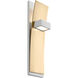 Dario 2 Light White/Aged Brass Sconce Wall Light in 4000K