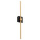 Zora 1 Light 32 inch Black/Industrial Brass Vanity Light Wall Light