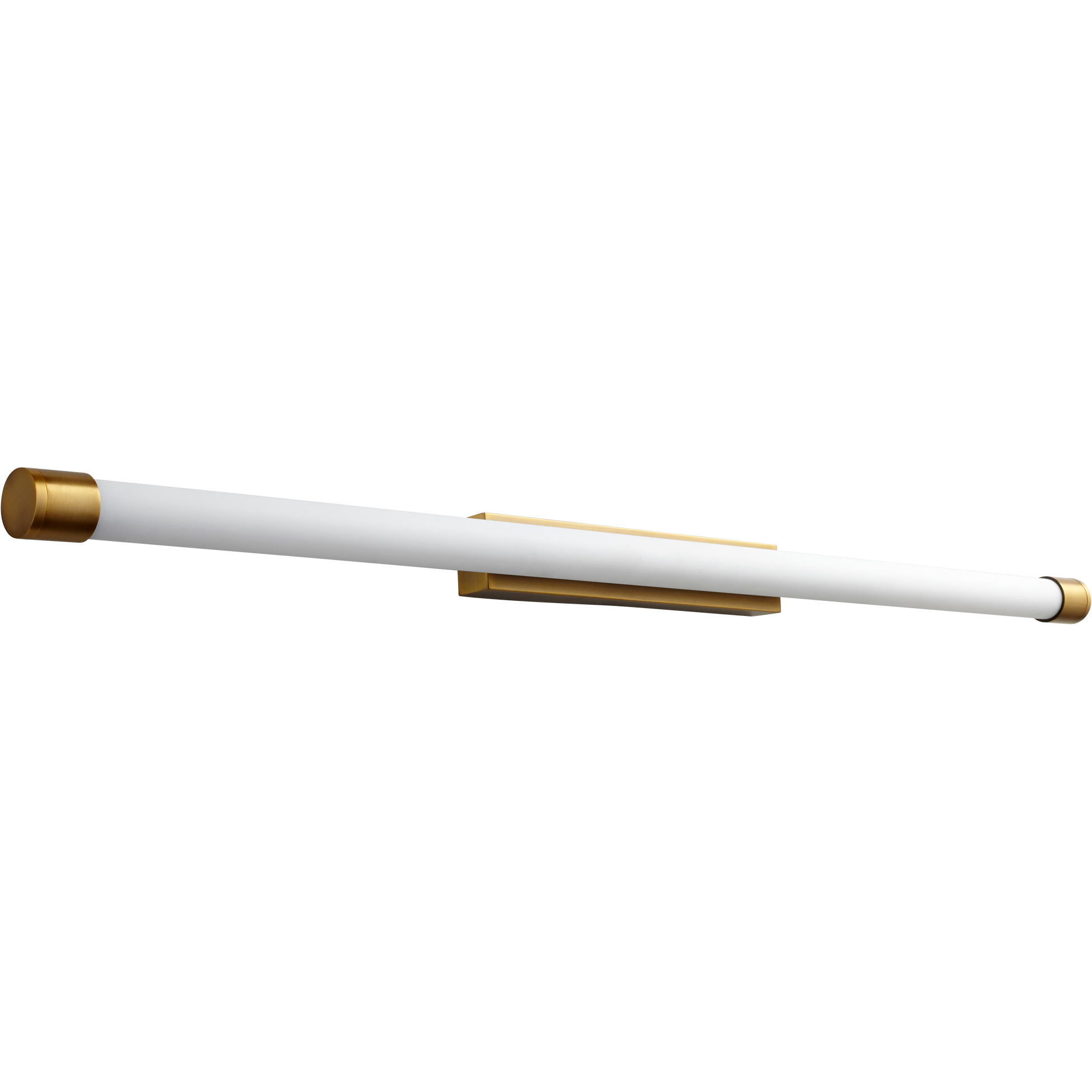 Zenith 2 Light 48 inch Aged Brass Vanity Light Wall Light