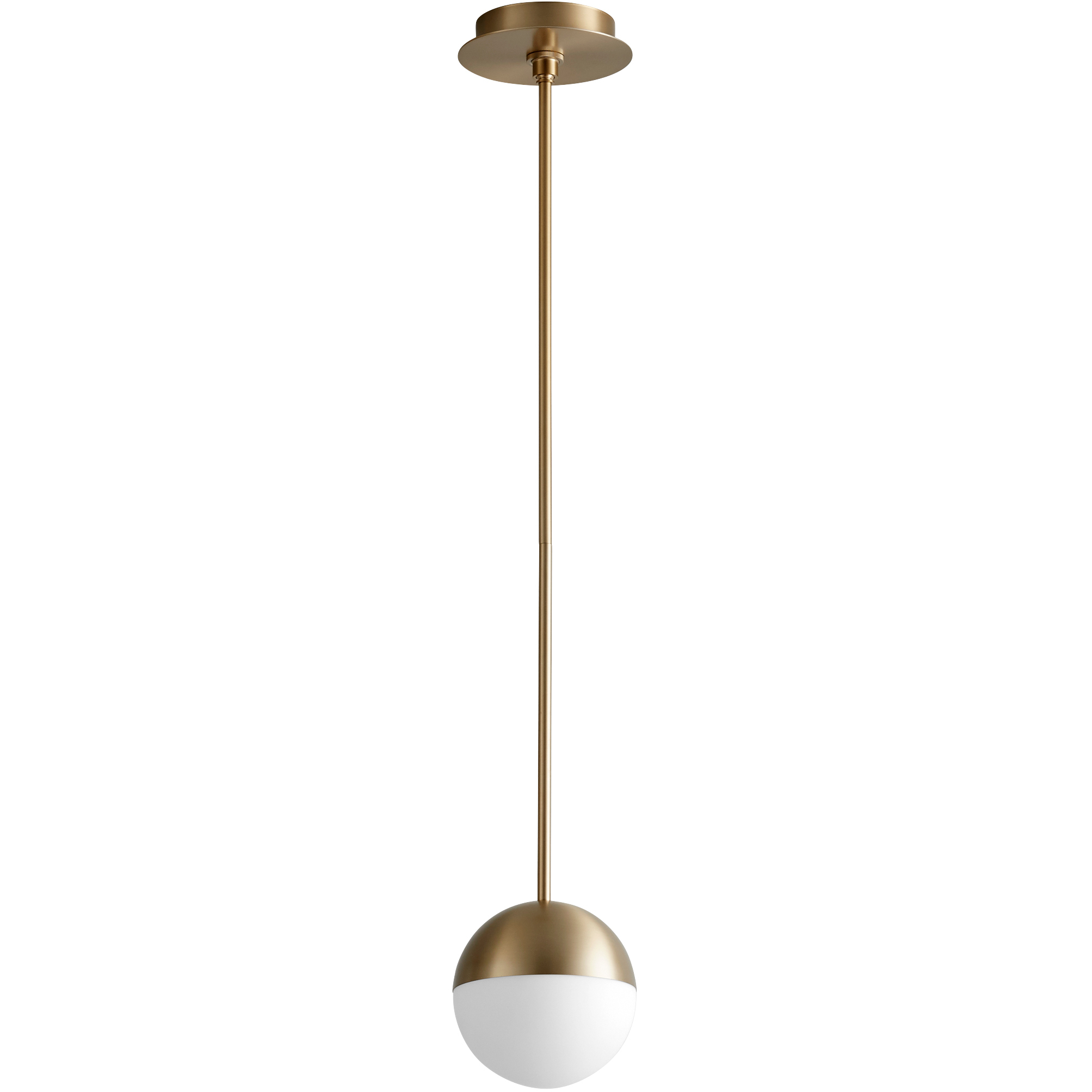 Mondo 1 Light 6 inch Aged Brass Pendant Ceiling Light