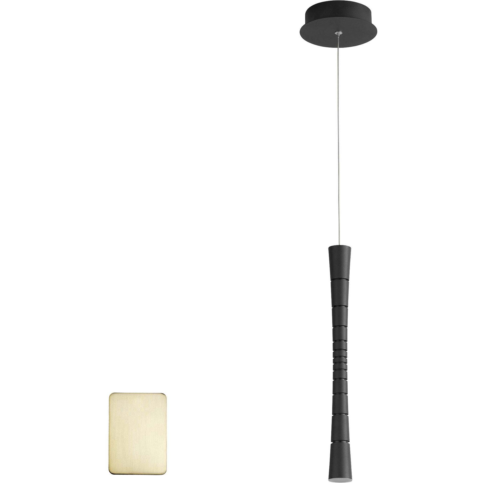 Sabre 1 Light 5.5 inch Aged Brass Pendant Ceiling Light