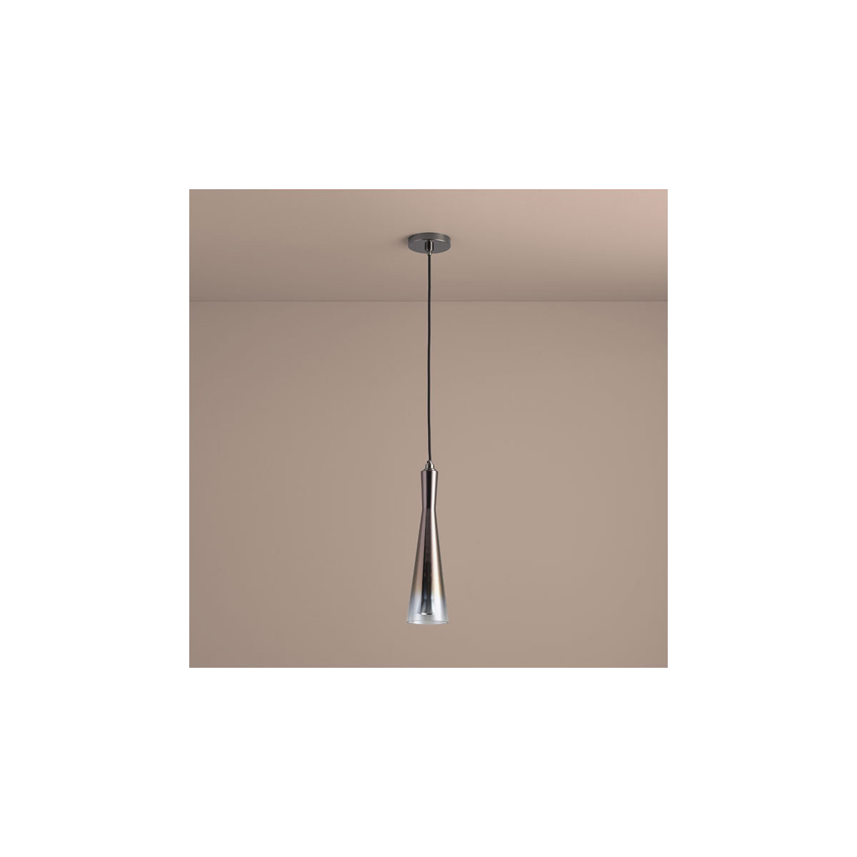 Cornet 1 Light 4.25 inch Coffee Ombre Pendant Ceiling Light