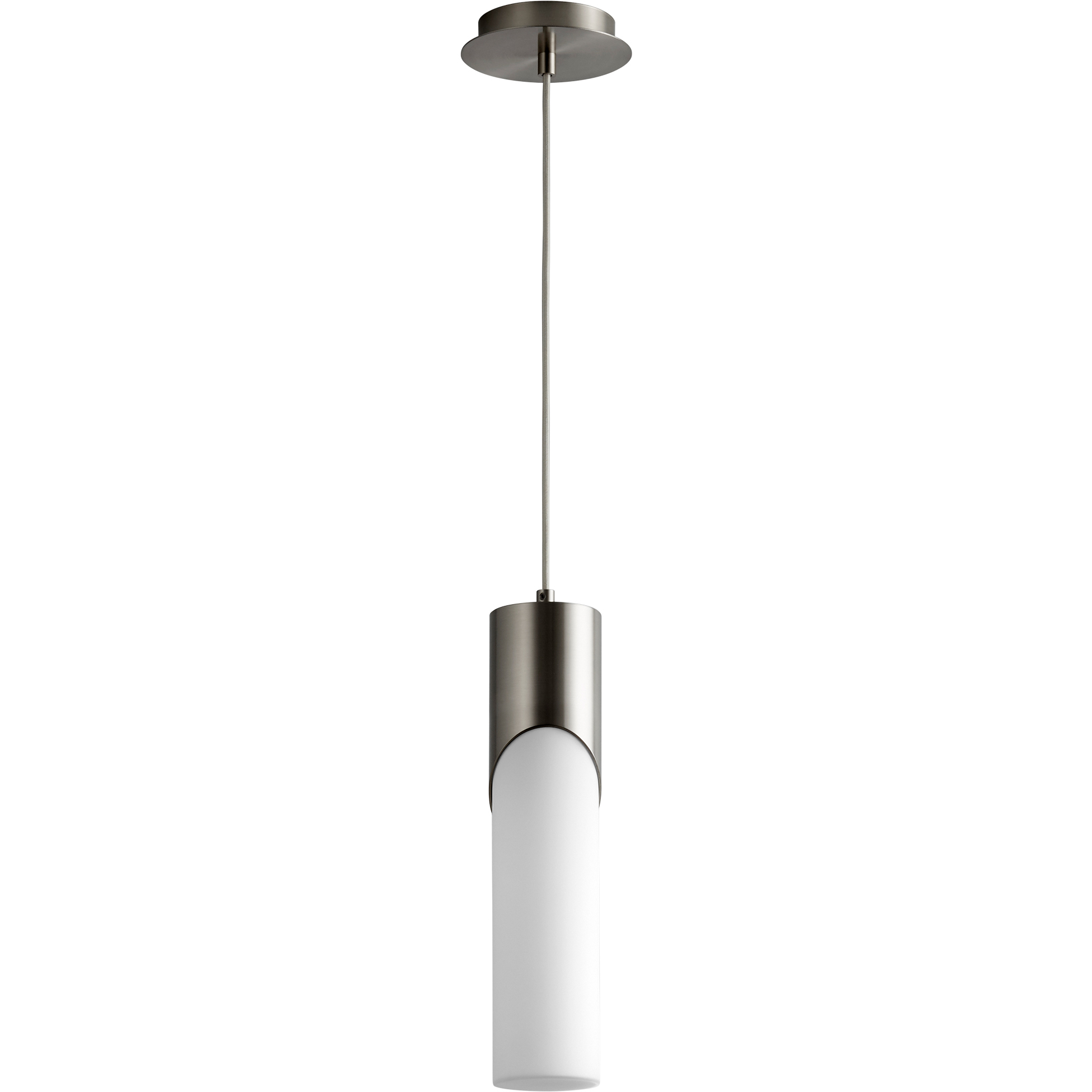 Ellipse LED 4 inch Satin Nickel Pendant Ceiling Light