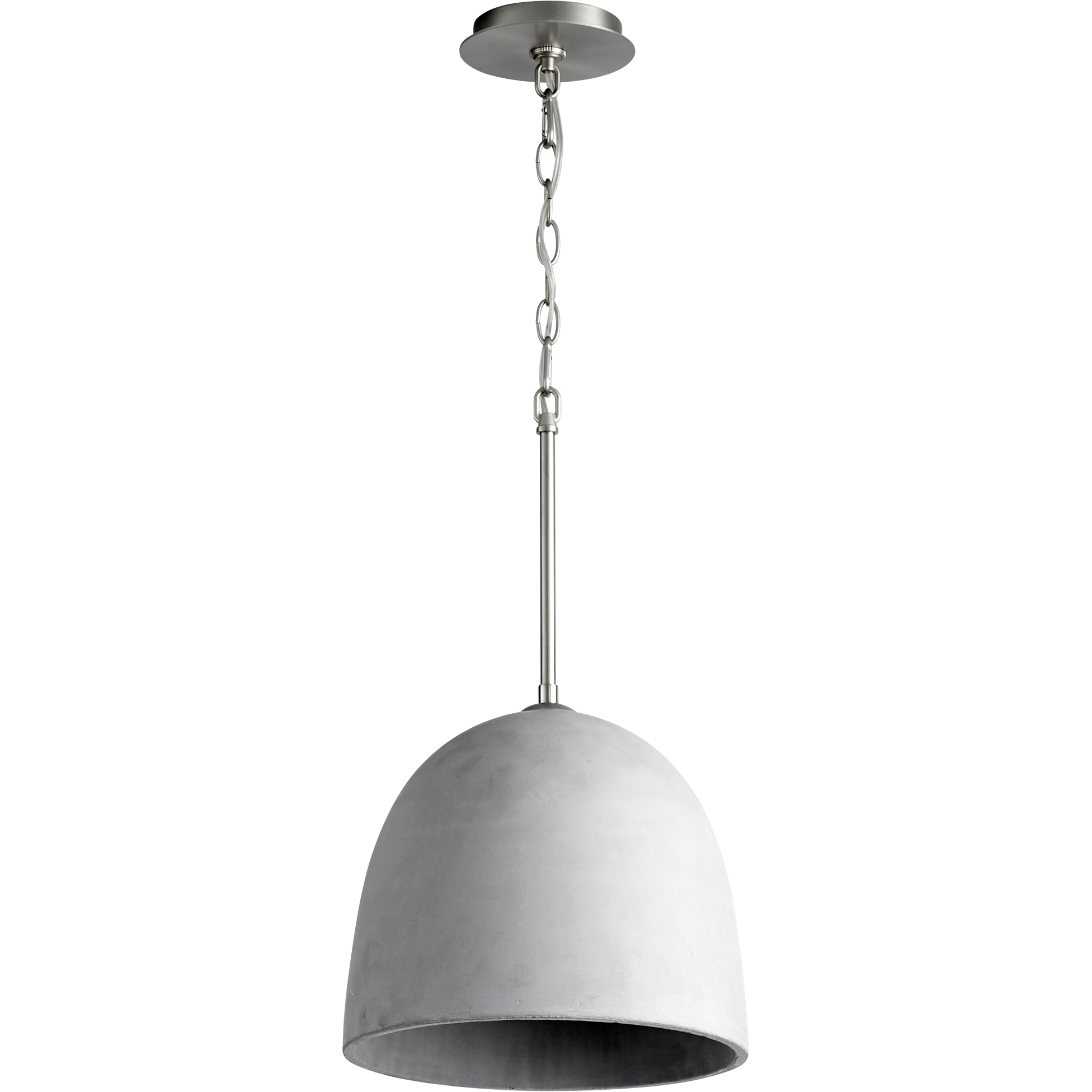 Dune 1 Light 16 inch Satin Nickel/Gray Pendant Ceiling Light
