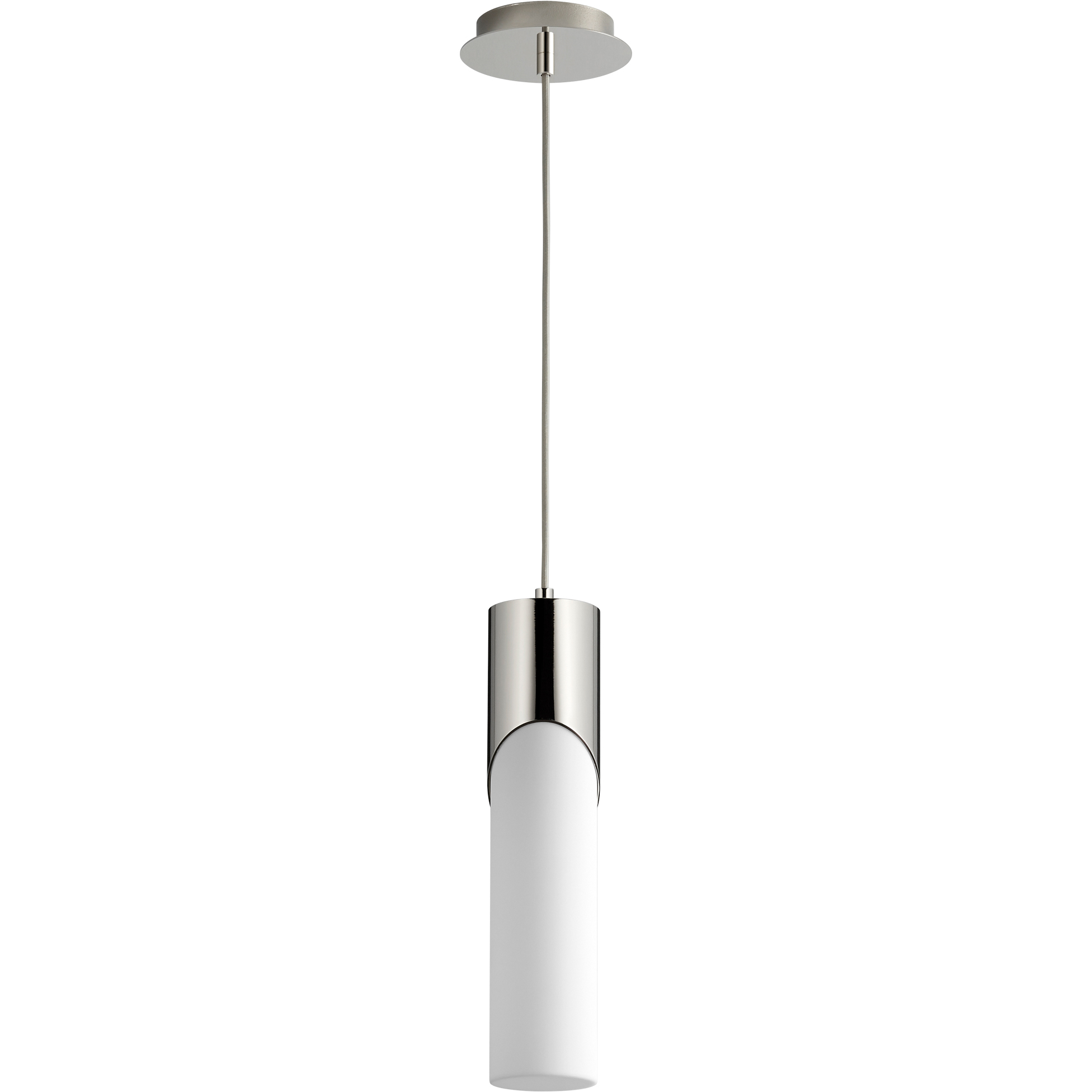 Ellipse LED 4 inch Polished Nickel Pendant Ceiling Light