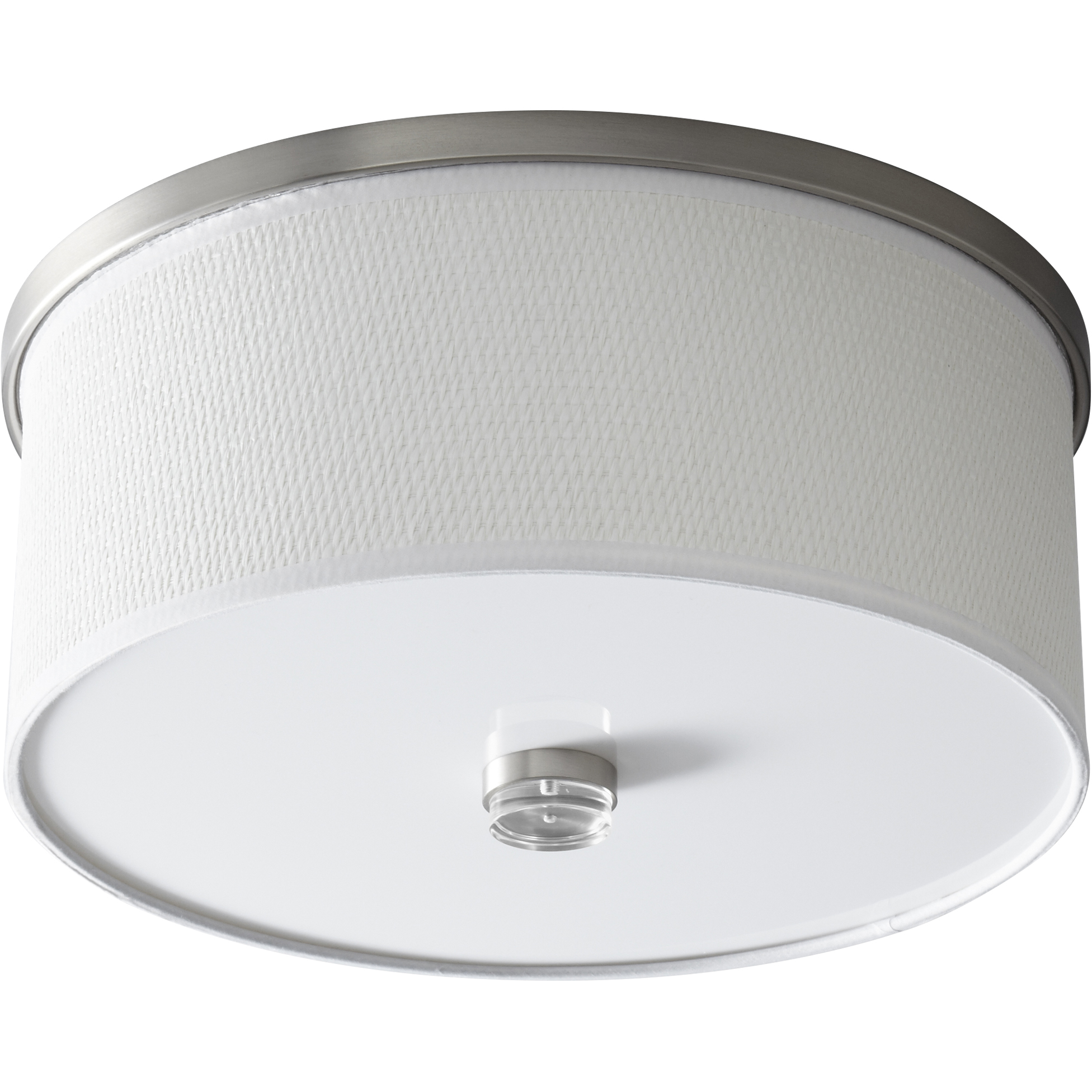 Echo 2 Light 15 inch Satin Nickel Flush Mount Ceiling Light