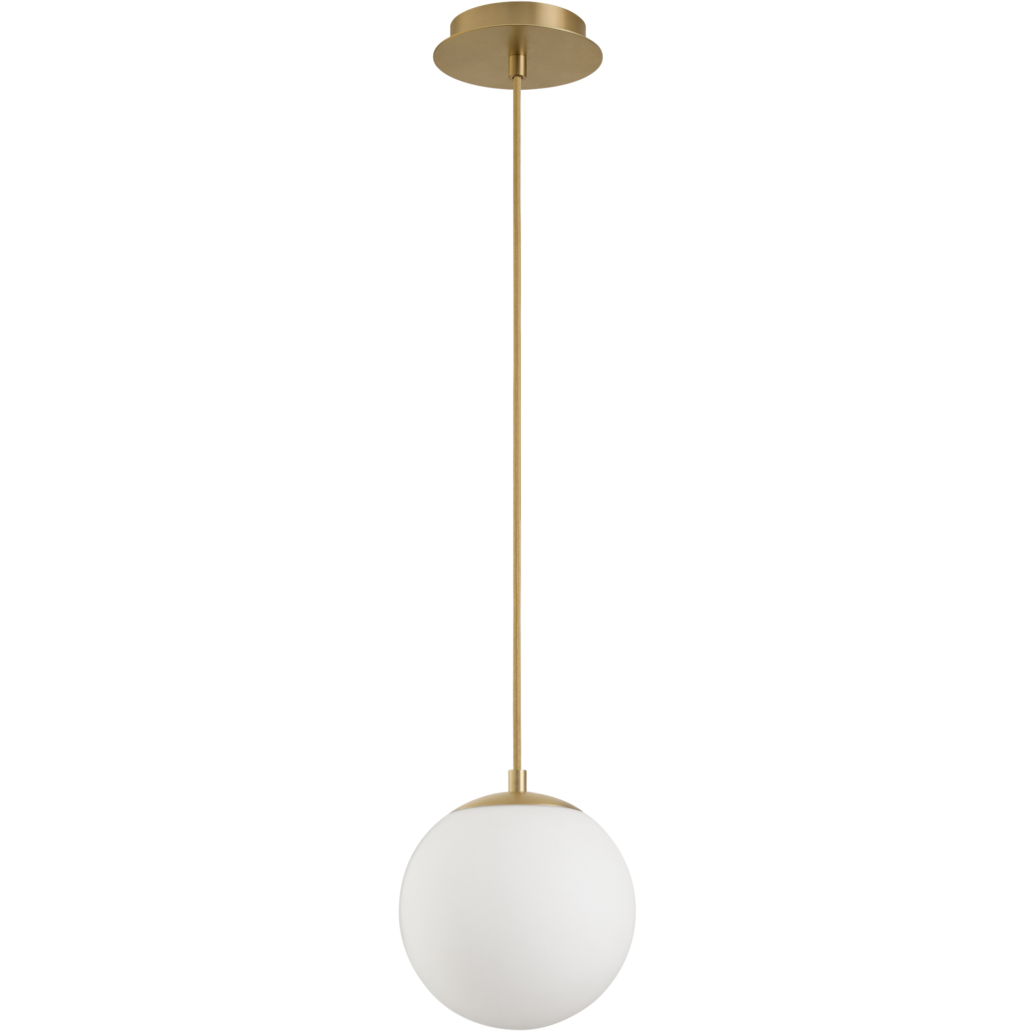 Luna 8 inch Aged Brass Pendant Ceiling Light