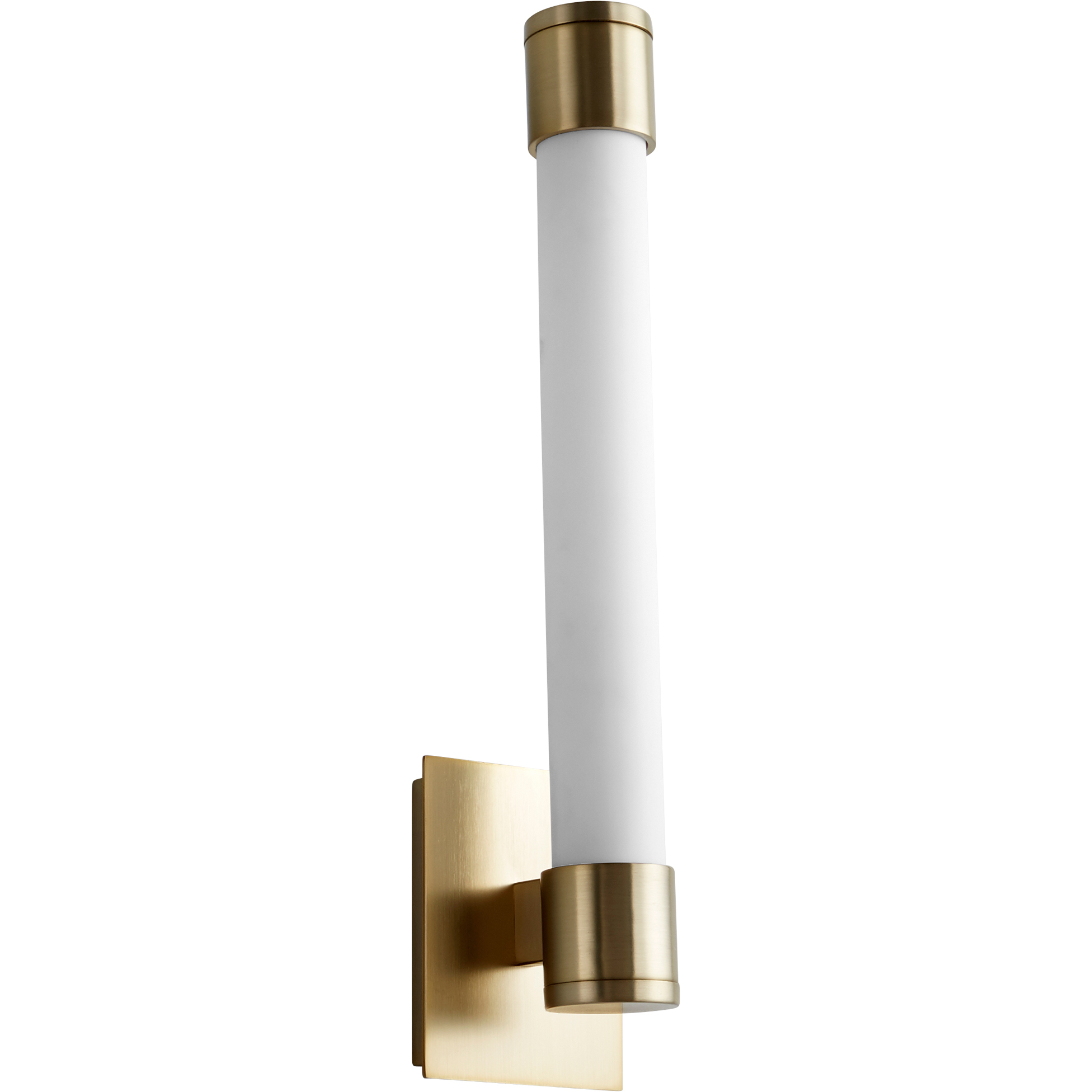 Zenith LED 4 inch Aged Brass Sconce Wall Light