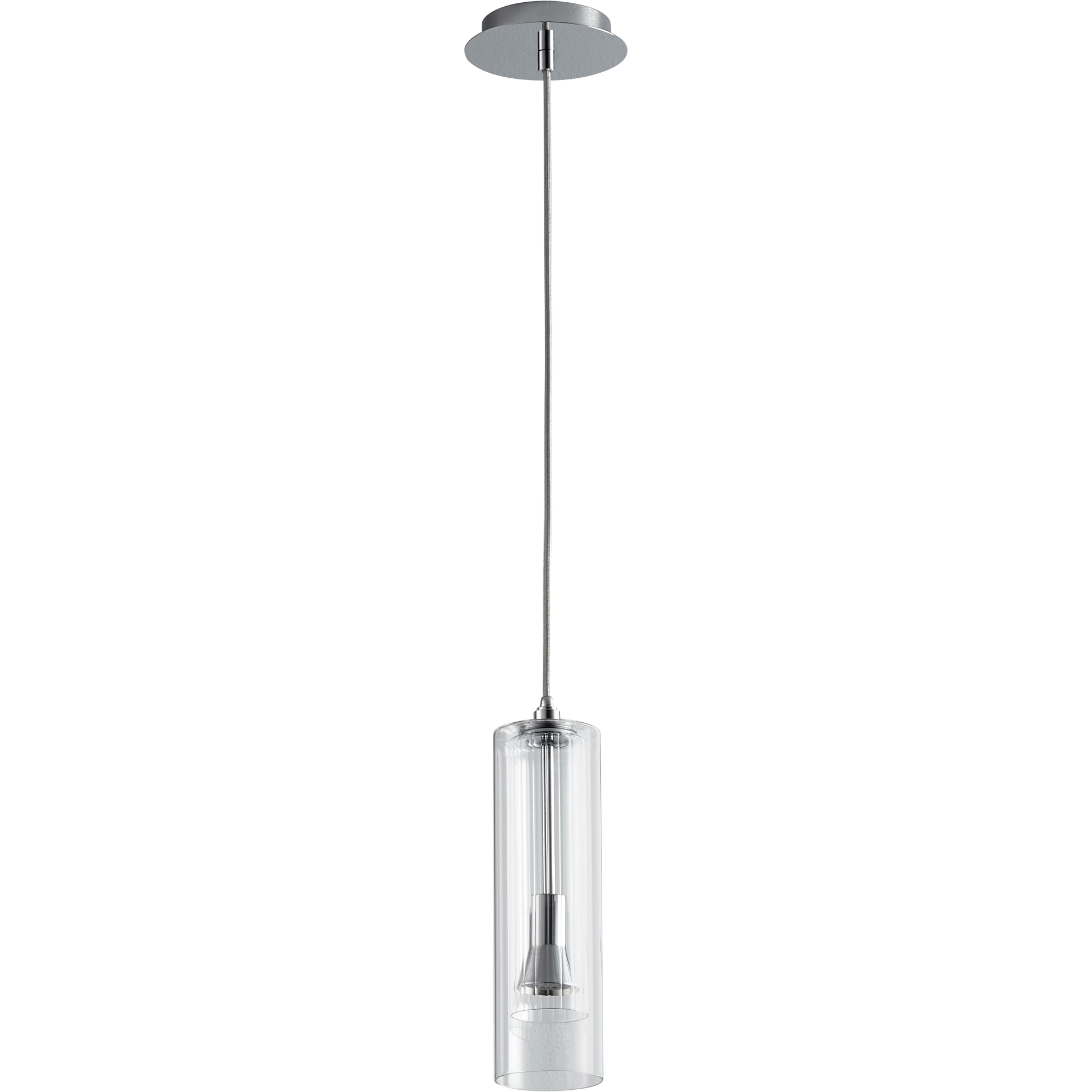 Gratis 1 Light 4 inch Polished Chrome Pendant Ceiling Light