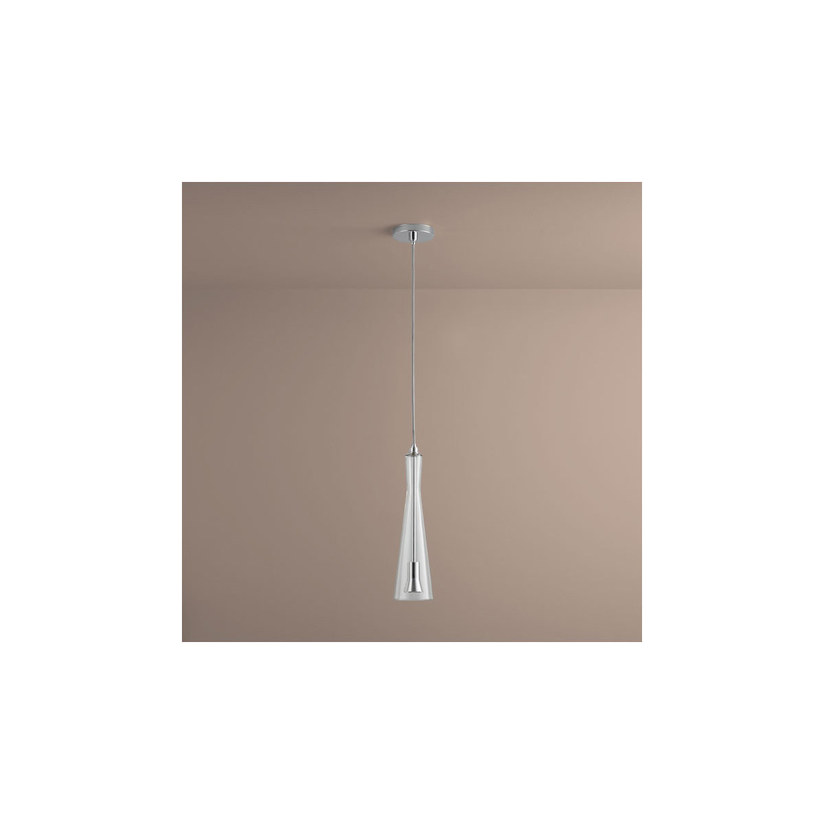 Cornet 1 Light 4.25 inch Polished Chrome Pendant Ceiling Light in 3000K