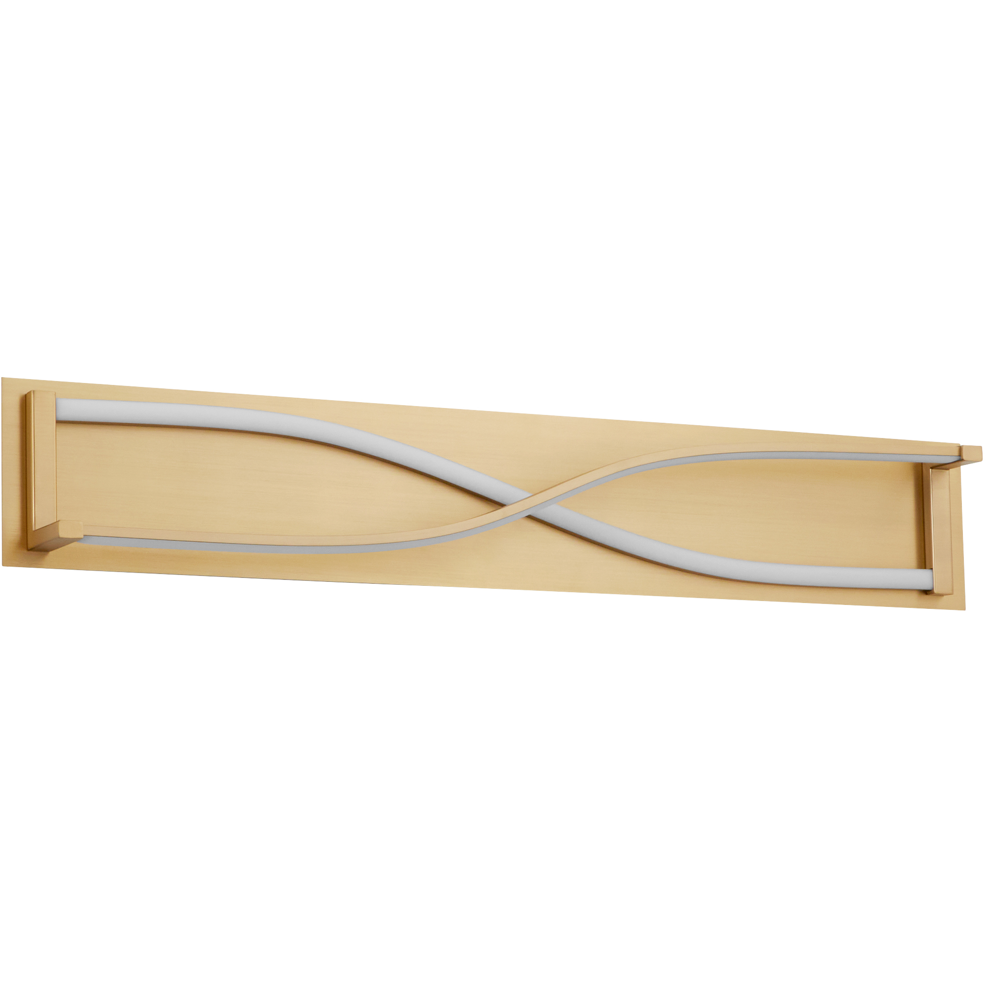 Hyperion 2 Light 34 inch Aged Brass Vanity Light Wall Light