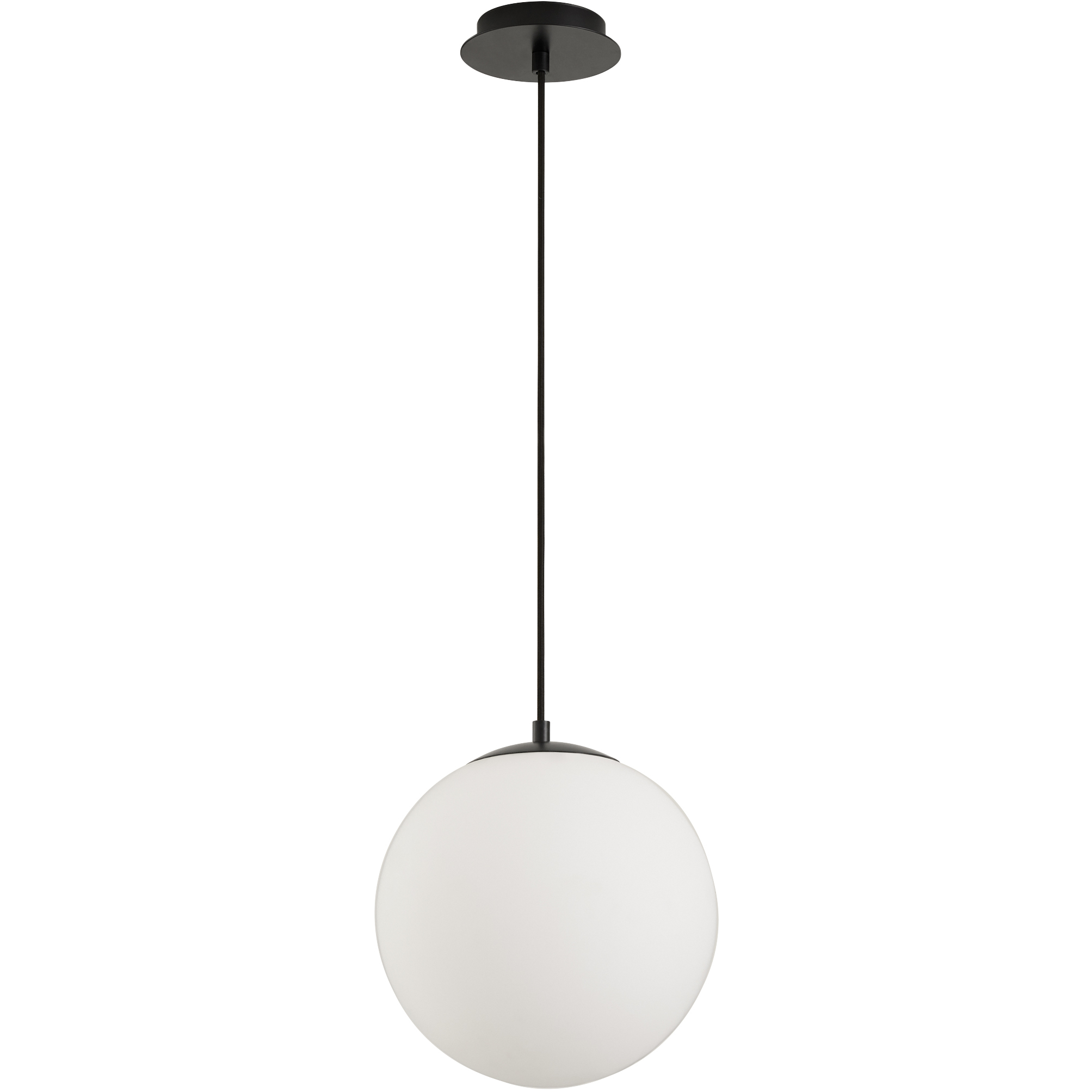 Luna 12 inch Black Pendant Ceiling Light