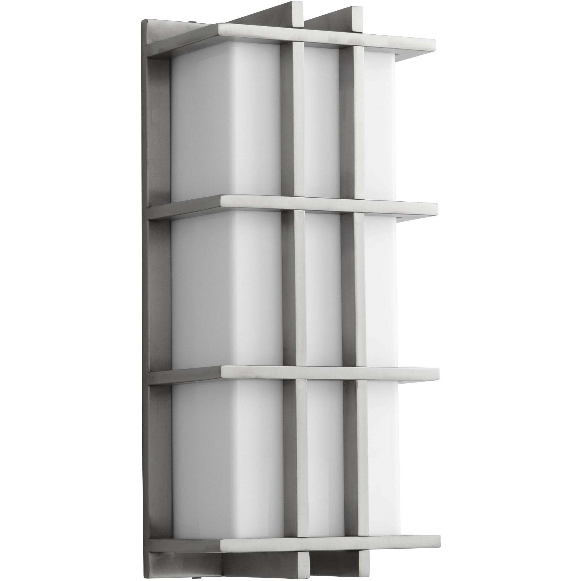 Telshor 2 Light 17 inch Satin Nickel Outdoor Wall Light