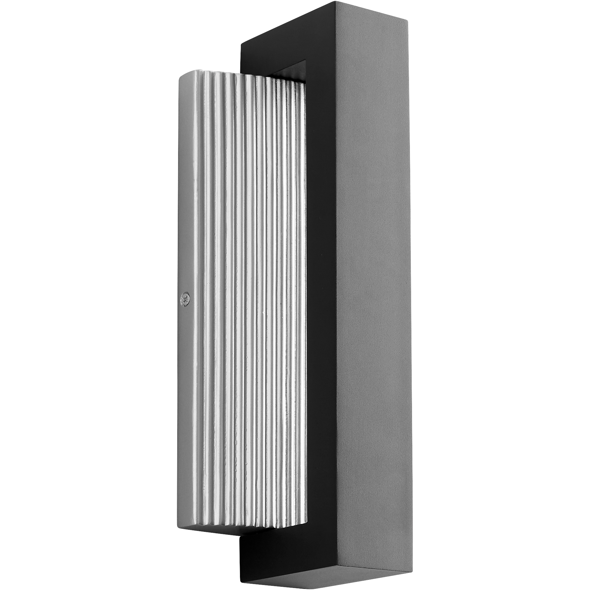 Verve 1 Light 14 inch Black/Brushed Aluminum Outdoor Wall Sconce