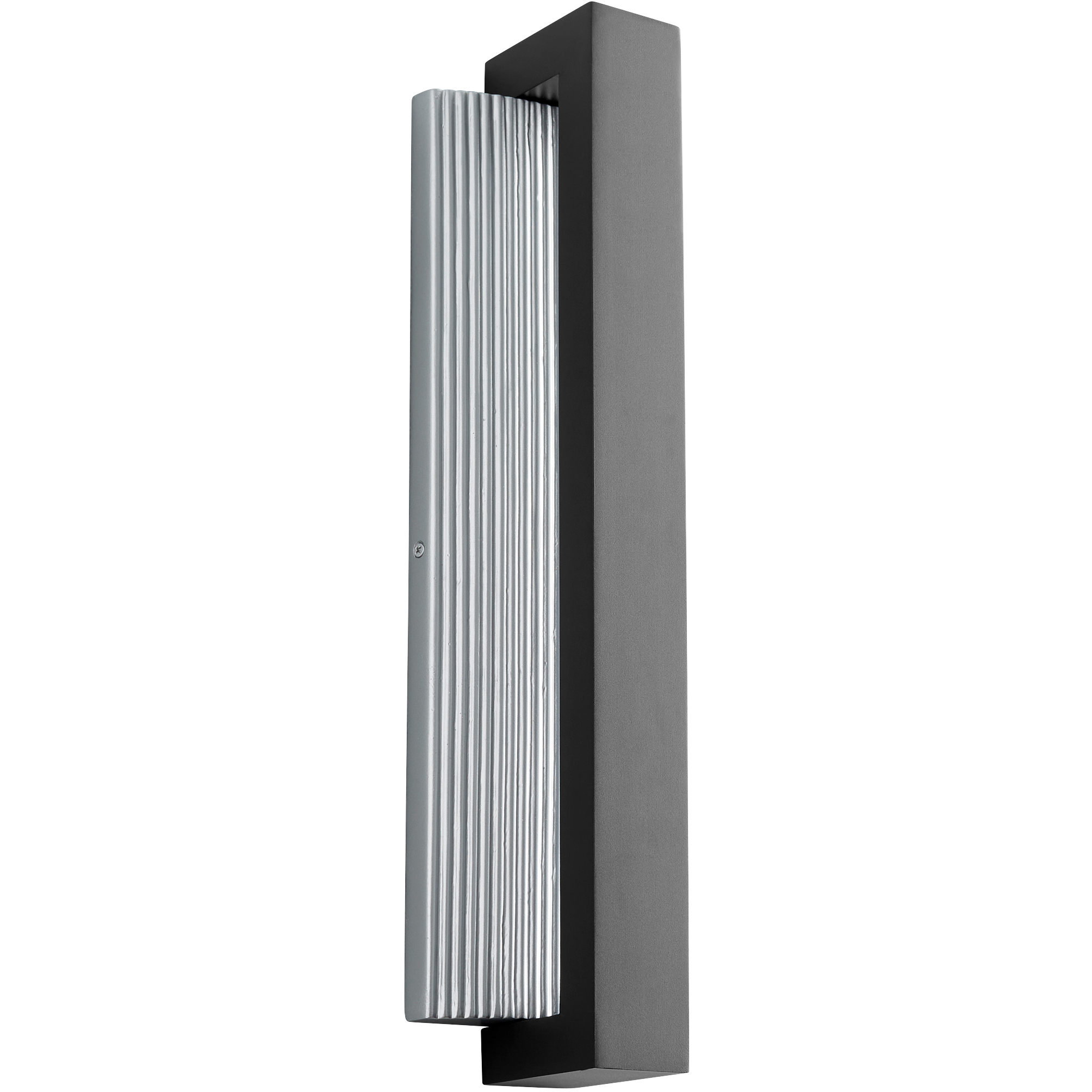 Verve 1 Light 22 inch Black/Brushed Aluminum Outdoor Wall Sconce