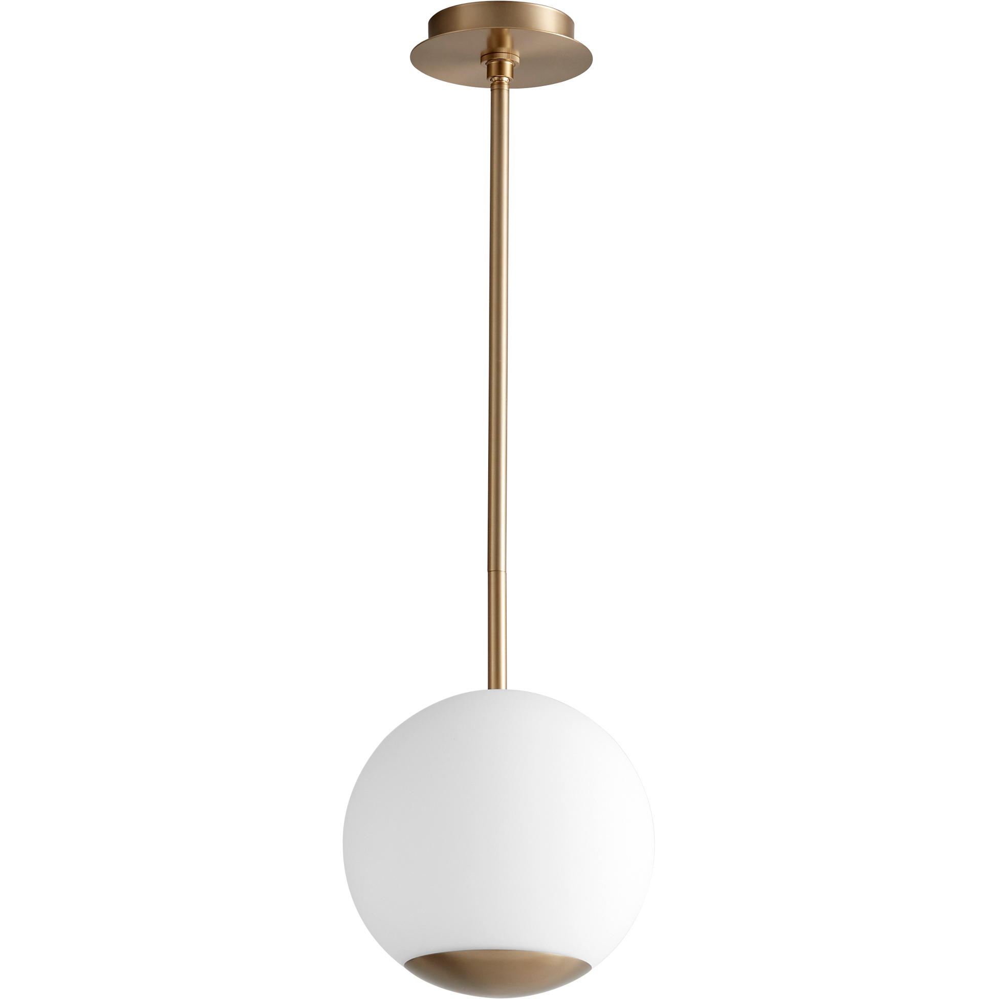 Terra LED 10 inch Aged Brass Pendant Ceiling Light