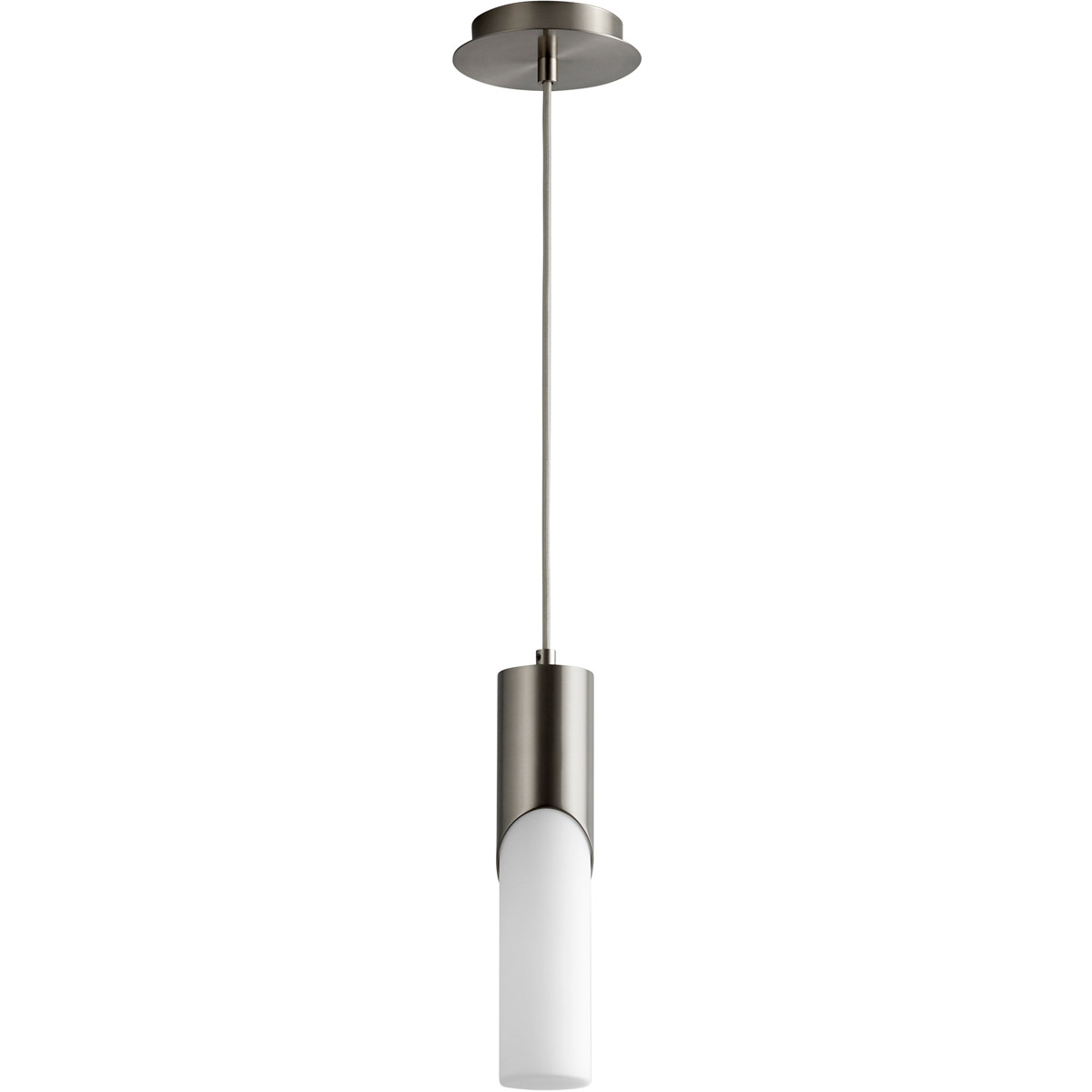 Ellipse LED 3 inch Satin Nickel Pendant Ceiling Light