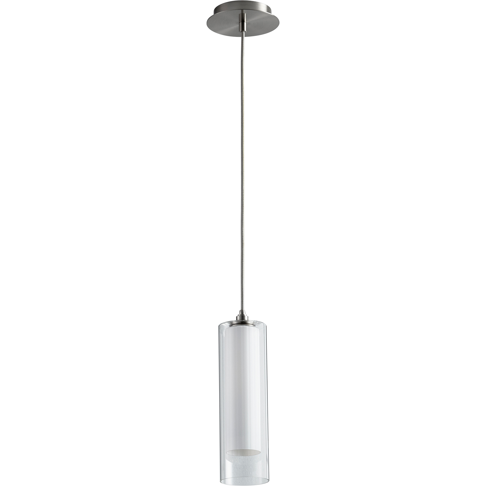 Gratis 1 Light 4 inch Satin Nickel Pendant Ceiling Light