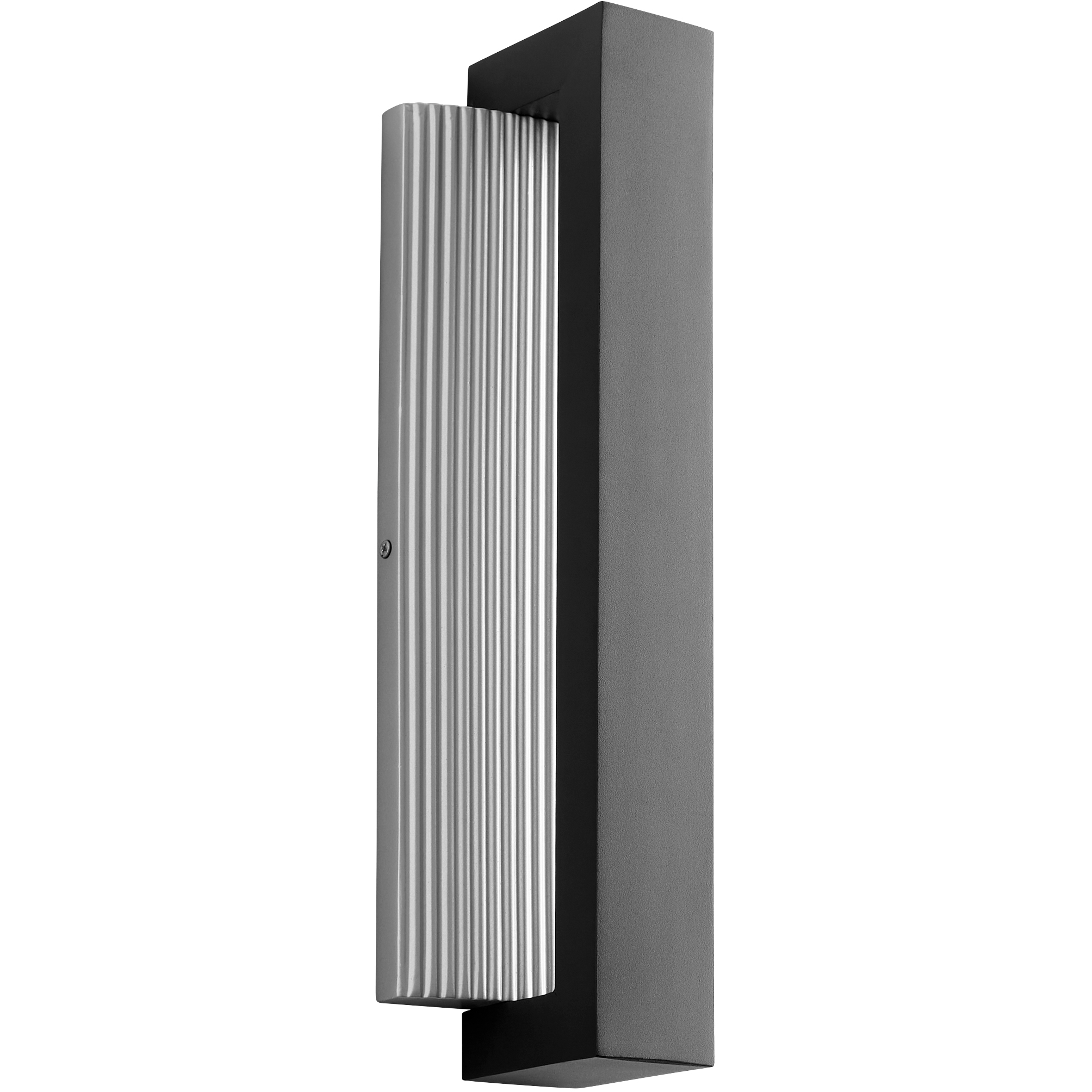 Verve 1 Light 18 inch Black/Brushed Aluminum Outdoor Wall Sconce