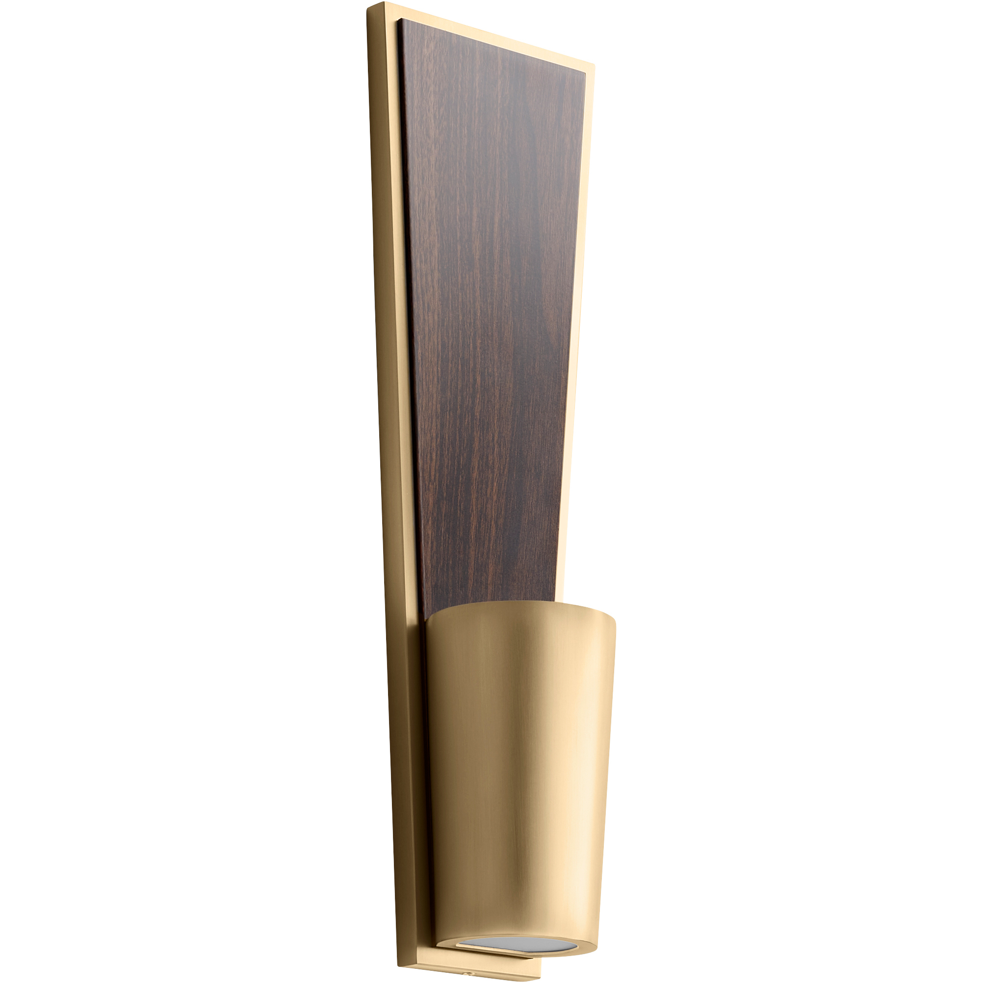Favero 2 Light 5 inch Aged Brass/Walnut Sconce Wall Light