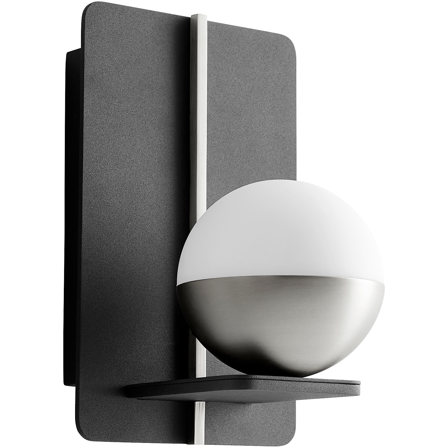 Iota 1 Light 5 inch Black/Satin Nickel Sconce Wall Light