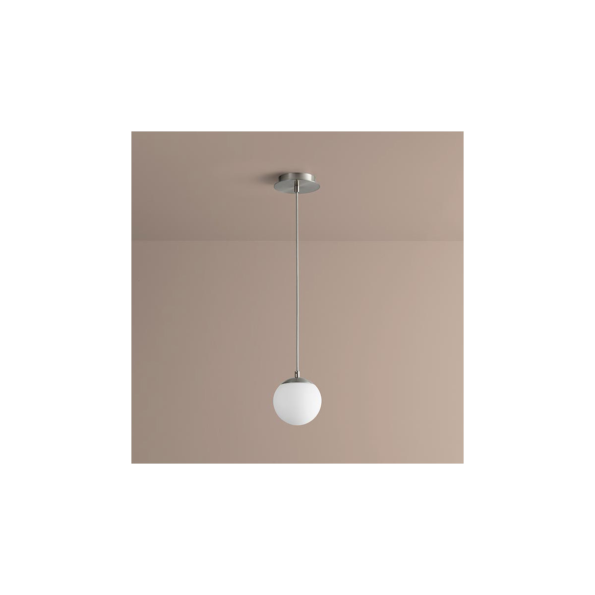 Luna LED 6 inch Satin Nickel Pendant Ceiling Light in 3000K