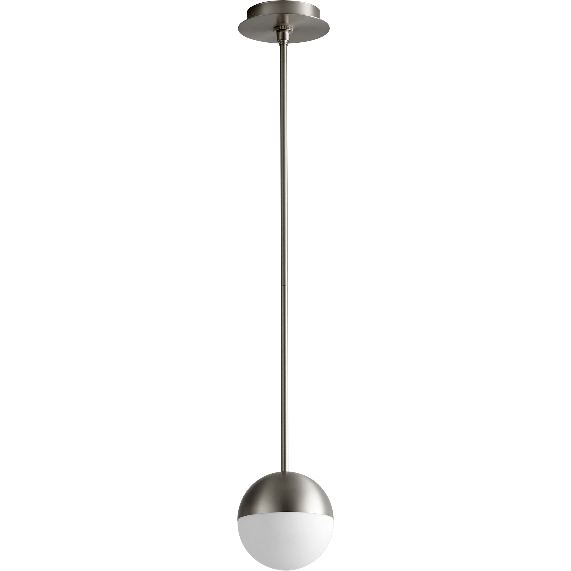 Mondo LED 6 inch Satin Nickel Pendant Ceiling Light