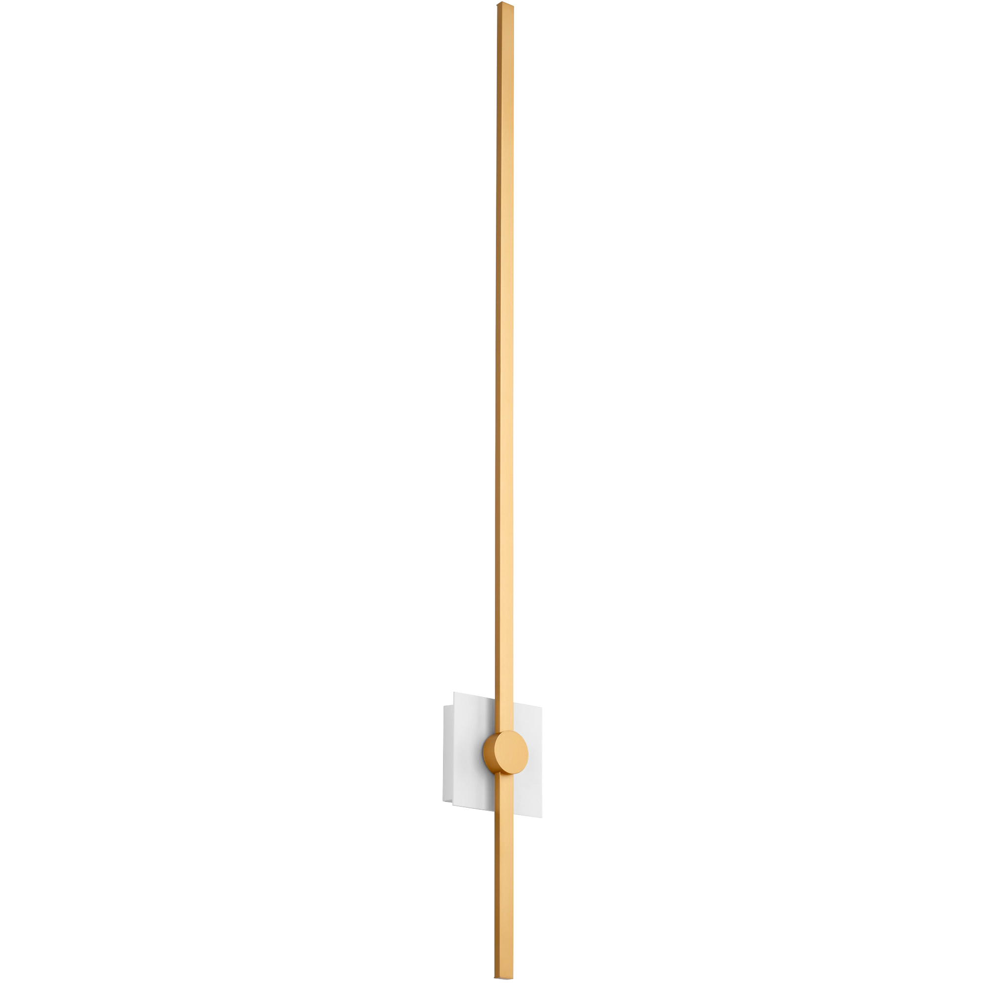 Zora 1 Light 48 inch White/Industrial Brass Sconce Wall Light