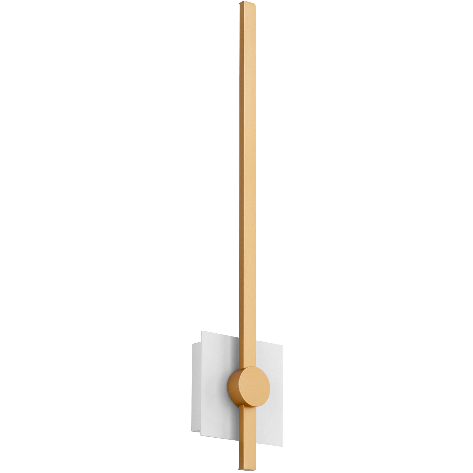 Zora 1 Light 21 inch White/Industrial Brass Sconce Wall Light