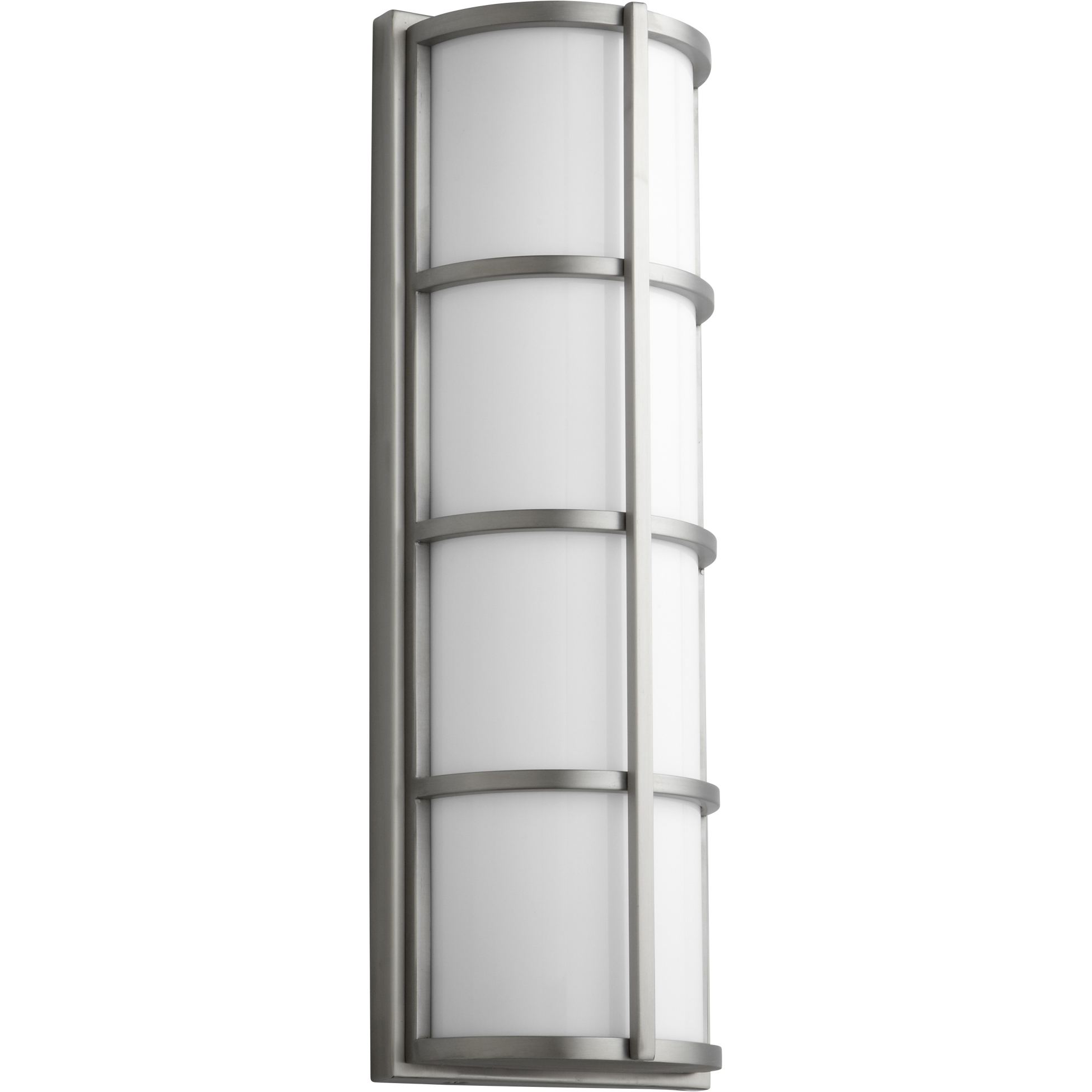 Leda 2 Light 22 inch Satin Nickel Outdoor Wall Light